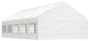 Namiot ogrodowy z dachem, biały, 11,15x5,88x3,75 m, polietylen