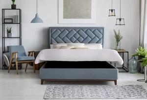 Łóżko tapicerowane z pojemnikiem Priora
