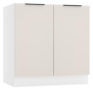 Dolna Szafka Kuchenna 80 Cm Beż Piaskowy A4-L74