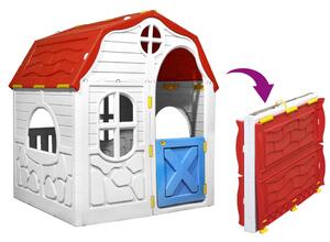 Domek dla dzieci z otwieranymi drzwiczkami i oknami