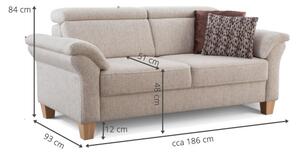 Sofa trójka Arnga - wiejski nowoczesny styl na nogach