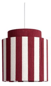 Czerwona/biała lampa wisząca z liny ø 30 cm Vienna Stripes – Leitmotiv