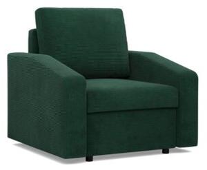 Fotel do salonu, BLOM, sztruks, 83x92x92 cm, butelkowa zieleÅ | TYLETEGOTU