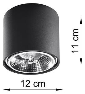 Tiube lampa sufitowa 1-punktowa czarna SL.0697