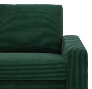 Sofa z funkcjÄ spania, BLOM, sztruks, 148x87x90 cm, butelkowa zieleÅ | TYLETEGOTU