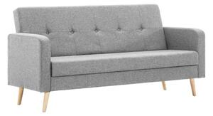 Szara skandynawska kanapa rozkładana sofa