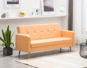 Kompaktowa sofa rozkładana scandi pomarańcz
