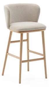 Beżowy hoker (wysokość siedziska 75,5 cm) Ciselia – Kave Home