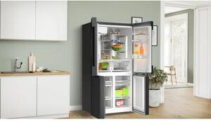 Lodówka BOSCH KFI96AXEA MD Side by Side No Frost 183cm Czarna Kostkarka Podajnik wody