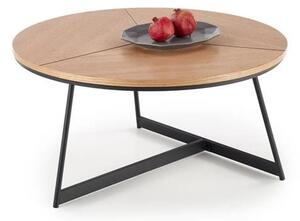 Okrągła ława kawowa do salonu loft ⌀80 cm | Umeblowana.com