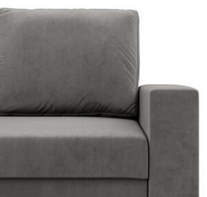 Sofa dwuosobowa, BLOM, velvet, 148x87x90 cm, jasny szary | TYLETEGOTU