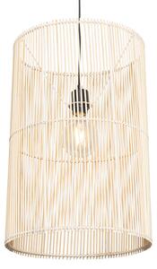 Skandynawska lampa wisząca bambusowa - Natasja Oswietlenie wewnetrzne