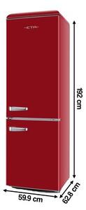 Lodówka ETA 253190030E Retro 192cm Czerwona