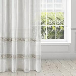 Firana gotowa EUROFIRANY Anne 140 x 270 cm BiaÅo-beÅ¼owy