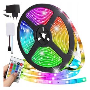 Taśma LED Oświetlenie LED RGB Wielokolorowa WODOODPORNA 5M RGB + PILOT