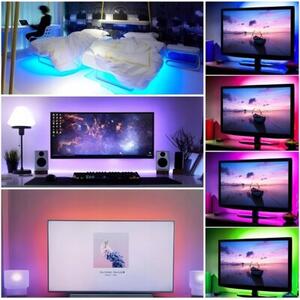 Taśma LED Oświetlenie LED RGB Wielokolorowa WODOODPORNA 5M RGB + PILOT