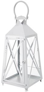 Lampion MY HOME White Decor 66556 Biały