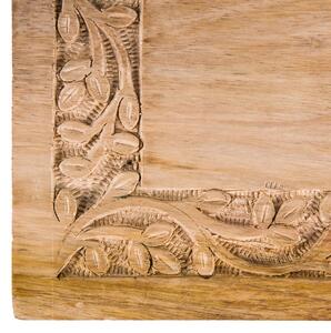 Szkatułka SOMBRE drewniana żłobiona 26x18x10 cm