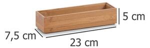 Bambusowy pojemnik do przechowywania, 23x7,5x5 cm, ZELLER