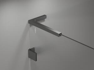 Mexen Lunar L parawan nawannowy 1-skrzydłowy 80 x 150 cm, transparent, gun metal - 897L-080-000-95-00