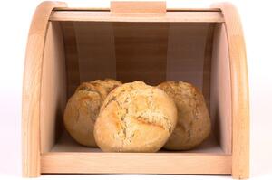 Drewniany chlebak, pojemnik na pieczywo, 23x28x18cm, ZELLER