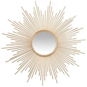 Dekoracyjne lustro ścienne GOLD SUN Ø 98,5 cm