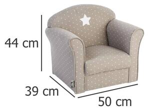Klasyczny fotel dla dzieci - bawełna