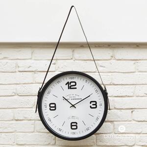 Metalowy zegar na ścianę, 38 cm