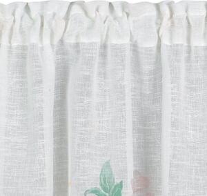 Firana gotowa EUROFIRANY Asteja 150 x 30 cm BiaÅo-rÃ³Å¼owy