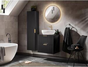 Szafka pod umywalkę ADEL BLACK 82 60cm czarny mat
