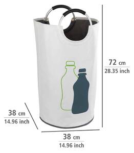Pojemnik do segregowania butelek, uniwersalna torba poliestrowa JUMBO z uchwytami - WENKO