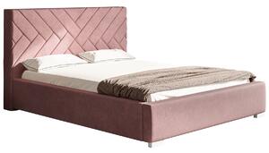 Nowoczesne łóżko z zagłówkiem i stelażem 120x200