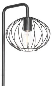 Designerska lampa podłogowa czarna 23 cm - Margarita Oswietlenie wewnetrzne