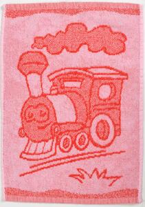 Ręcznik dziecięcy BEBE maszyna czerwony 30x50 cm