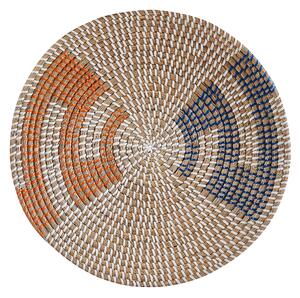 Dekoracja ścienna zestaw 5 talerzy z trawy morskiej naturalny Parore Beliani