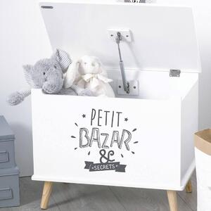 Skrzynia na zabawki „Petit Bazar & Secrets”, na nóżkach, do pokoju dziecięcego, MDF