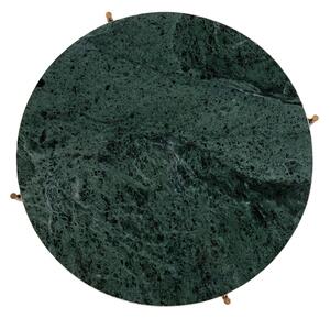 Stolik MARBLE z naturalnego marmuru zielony 42x42x45 cm