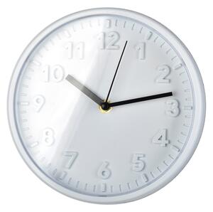 Zegar CLOCK okrągły biały 20 cm