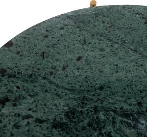 Stolik MARBLE z naturalnego marmuru zielony 42x42x45 cm