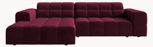 Sofa narożna z aksamitu Chicago