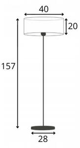 Lampa stojąca podłogowa z abażurem walec 40cm BLUES