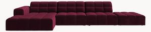 Sofa narożna z aksamitu Chicago (5-osobowa)