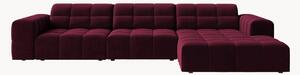 Sofa narożna z aksamitu Chicago