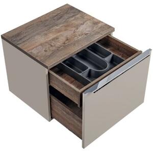 Szafka pod umywalkę nablatową SANTA FE TAUPE 60 cm szara krz