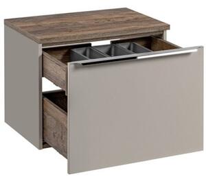 Szafka pod umywalkę nablatową SANTA FE TAUPE 60 cm szara krz
