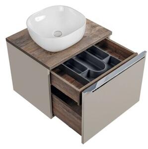 Szafka pod umywalkę nablatową SANTA FE TAUPE 60 cm szara krz