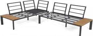 Zestaw mebli ogrodowych HOME & GARDEN Nicea 503477 Ciemnoszary