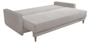 Sofa BRUNI beżowa z funcją spania i pojemnikiem na pościel 215x92x92 cm