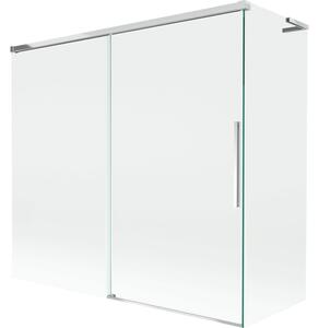 Mexen Rox L parawan nawannowy 2-skrzydłowy rozsuwany 170 + 75 x 150 cm, transparent, chrom - 8C9L-170-075-01-00