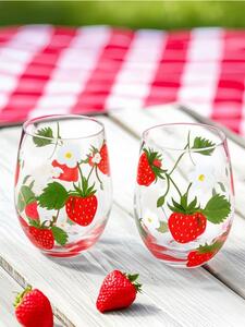 Sinsay - Szklanki w truskawki 2 pack - czerwony